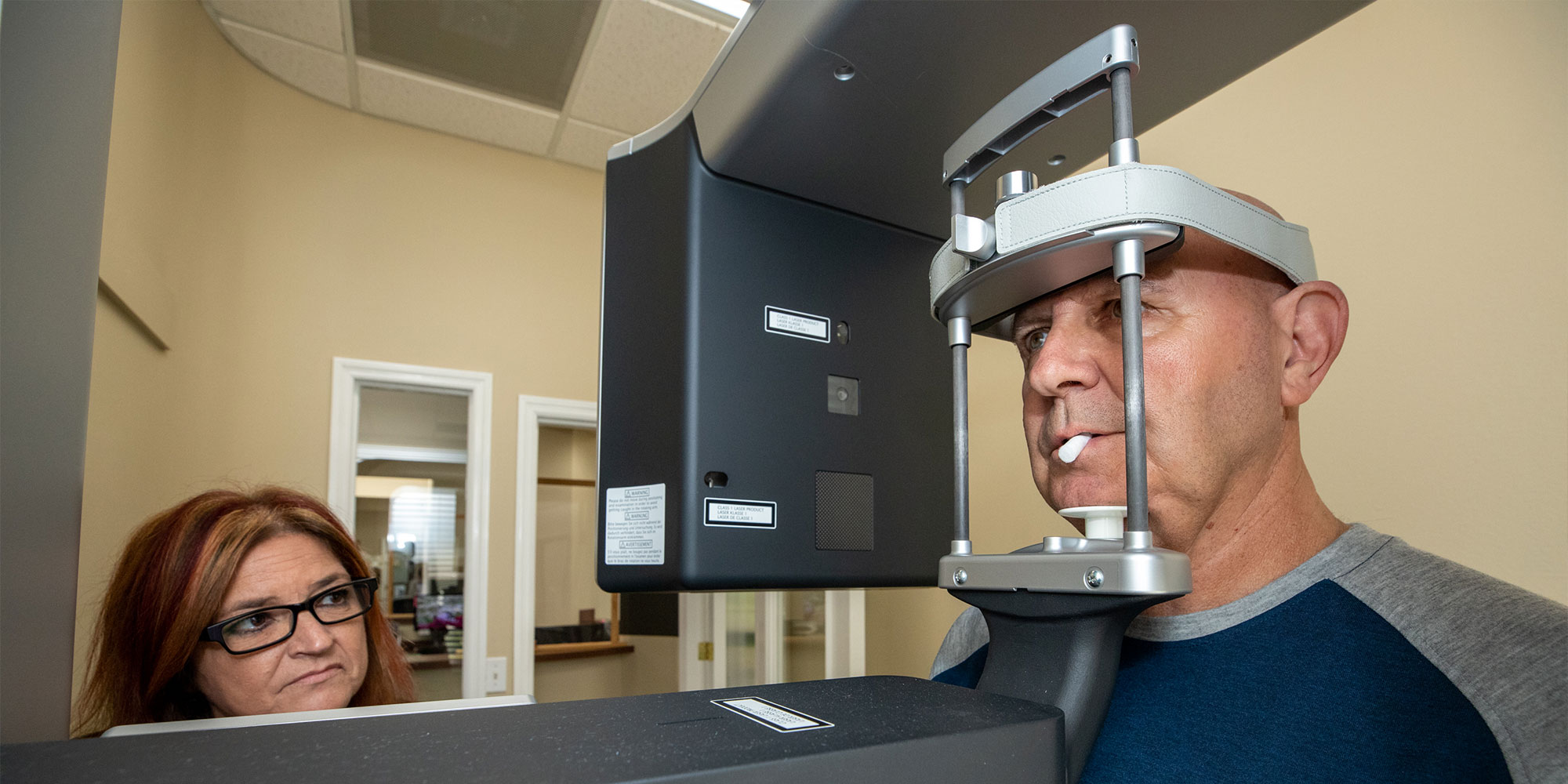 patient undergoing 3D scanning for dental procedure within the dental practice
